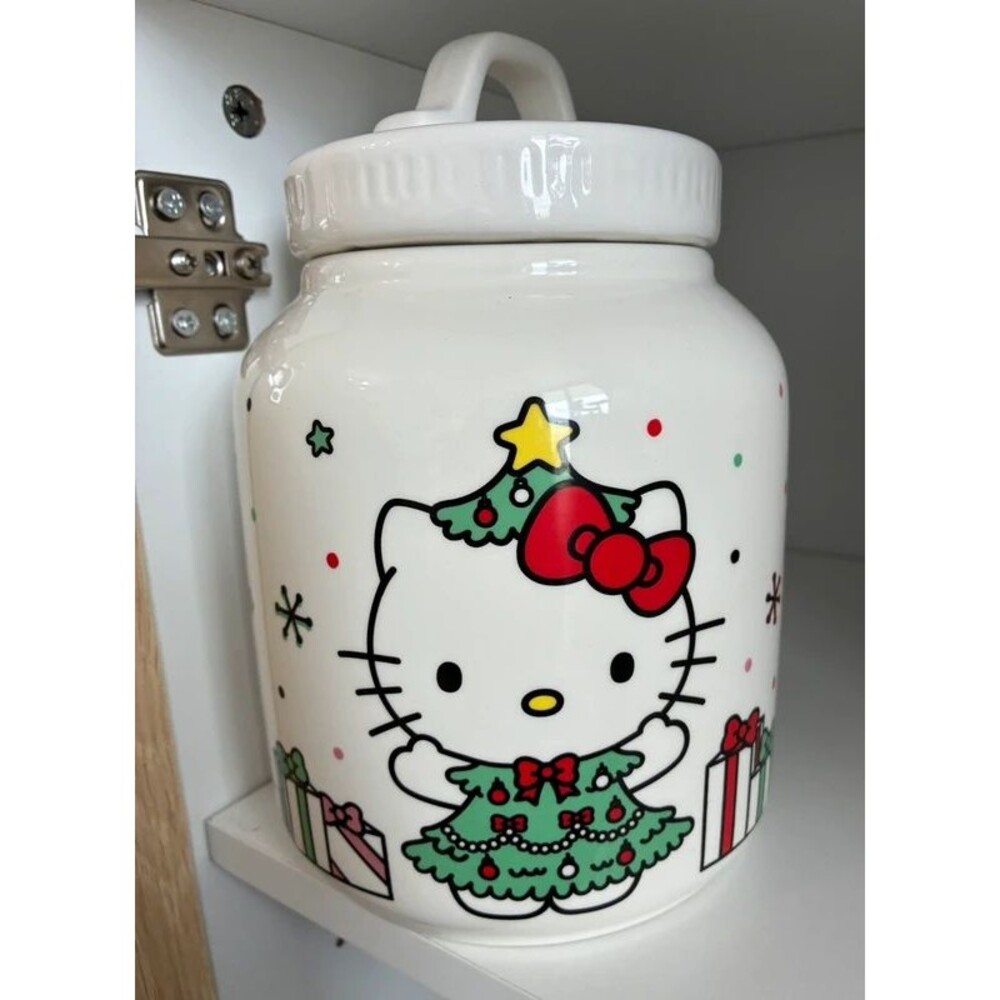 Hello Kitty Christmas Ceramic Cookie Jar Sanrio